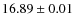 $16.89\pm0.01$