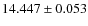 $14.447\pm0.053$