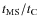 $t_{\rm MS}/t_{\rm C}$