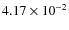 $4.17\times 10^{-2}$