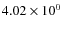 $4.02\times 10^{0}$