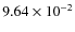 $9.64\times 10^{-2}$