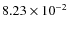 $8.23\times 10^{-2}$