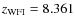 $z_{\rm WFI} = 8.361$