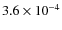 $3.6\times10^{-4}$