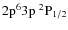 ${\rm 2p^63p~^2P_{1/2}}$