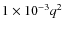 $1\times10^{-3}q^2$