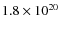 $1.8\times 10^{20}$