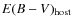 $E(B-V)_{\rm host}$