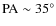${\rm PA} \sim 35^\circ$