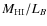$M_{\rm HI}/L_{B}$