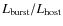 $L_{\rm burst}/L_{\rm host}$
