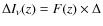 $\Delta I_\nu(z)=F(z)\times \Delta$