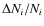 $\Delta N_i/N_i$
