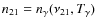 $n_{21}=n_\gamma(\nu_{21}, T_{\gamma})$