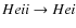 $He {\sc ii}\rightarrow He {\sc i}$