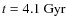 $t=4.1~\rm{Gyr}$