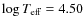 $\log T_{\rm eff}=4.50$