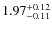 $\rm 1.97^{+0.12}_{-0.11}$