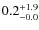 $\rm0.2^{+1.9}_{-0.0}$