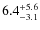 $\rm 6.4^{+5.6}_{-3.1}$
