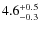 $\rm 4.6^{+0.5}_{-0.3}$