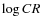 $\log CR$