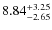 $\rm 8.84_{-2.65}^{+3.25}$