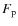 $F_{\rm p}$
