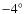 $-4\hbox{$^\circ$ }$