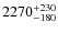 $\rm 2270_{-180}^{+230}$