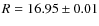 $R = 16.95\pm0.01$