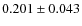 $0.201\pm0.043$