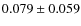 $0.079\pm0.059$