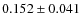 $0.152\pm0.041$