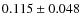 $0.115\pm0.048$
