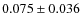 $0.075\pm0.036$