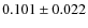 $0.101\pm0.022$