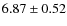 $6.87\pm0.52$