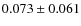 $0.073\pm0.061$