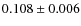 $0.108\pm0.006$