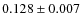 $0.128\pm0.007$