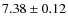 $7.38\pm0.12$