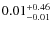 $0.01^{\rm +0.46}_{-0.01}$