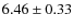 $6.46\pm0.33$