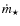 $\dot{m}_{\star}$