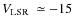 $\mbox{$V_{{\rm LSR}}$ }\simeq -15$