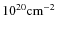 $10^{20}{\rm cm}^{-2}$