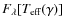 $F_{\lambda}[T_{\rm eff}(\gamma)]$