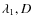 $\lambda _1,D$